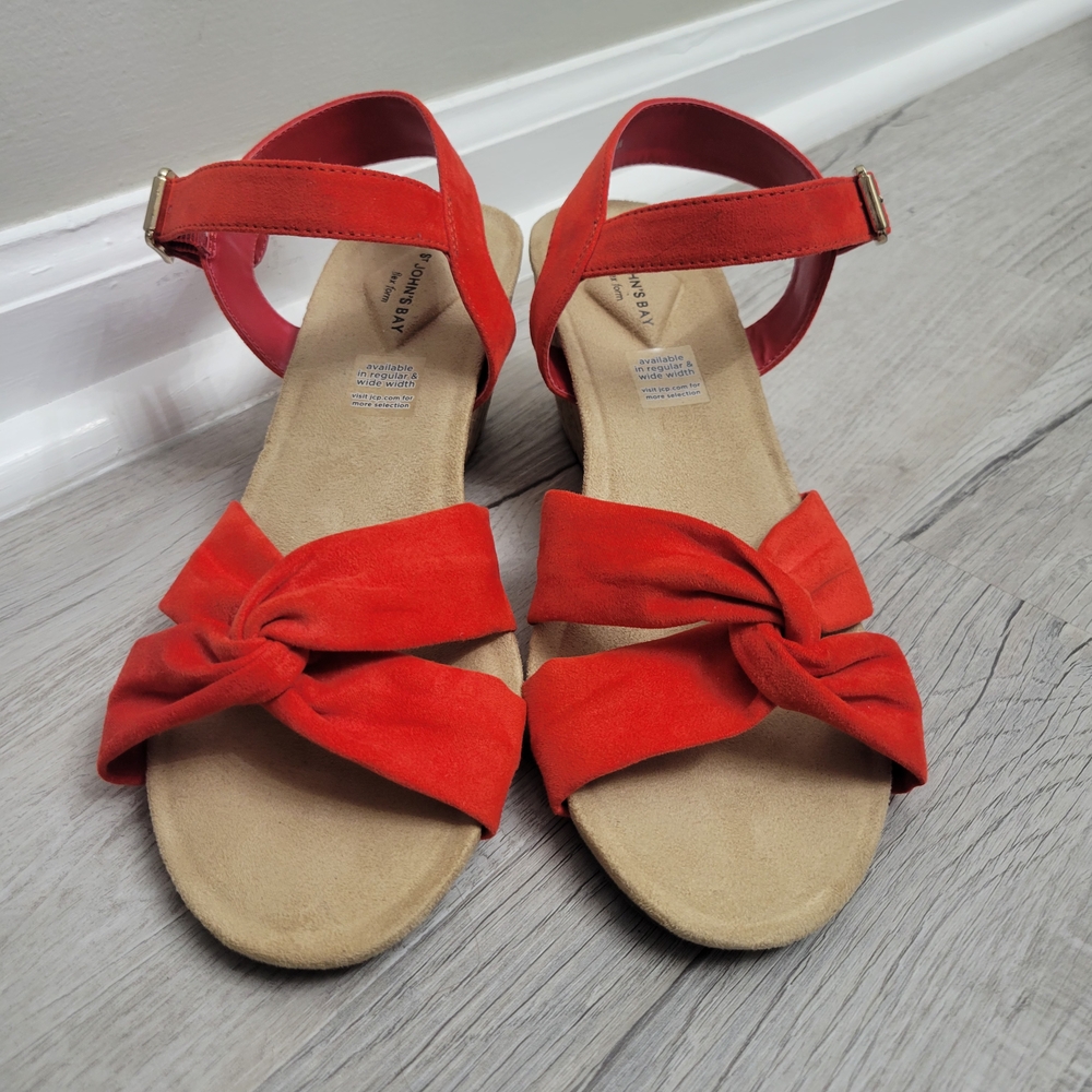St. John's Bay Red Women's Sandals
